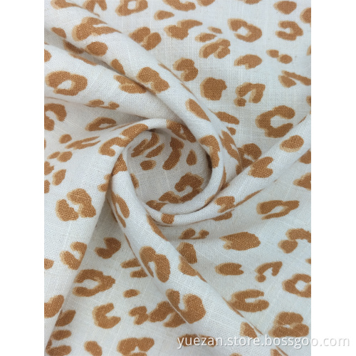 Fiberflax Linum Usitatissimum Slubbed Plain Cloth Printed Fabric